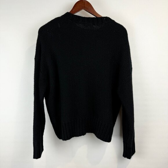 Calvin Klein Jeans Black Cable Knit Sweater - Size M - Picture 4 of 7